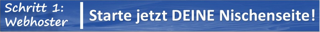 Nischenseite erstellen Schritt 1